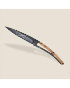 Deejo Pocket Knife - Tattoo Black Juniper wood Infinity - 37g