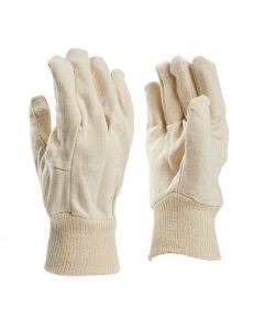 Handschoen Keperdoek zonder doppen (een maat) per 12 paar