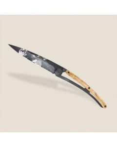 Deejo Pocket Knife - Tattoo Black Olive wood - Howling - 37g