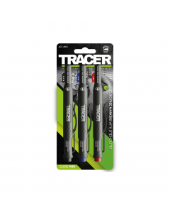 TRACER Markeerstift Kit - 3st pak (1x Zwart, 1x Blauw, 1x Rood) met Site Holsters.