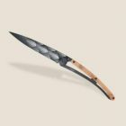 Deejo Pocket Knife - Tattoo Black Juniper wood Art Deco - 37g